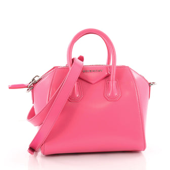 Givenchy Antigona Bag Glazed Leather Mini Pink 3455906