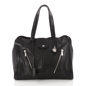Alexander McQueen Padlock Biker Zip Around Tote Leather 3456403