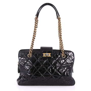 Chanel Reissue Zip Satchel Quilted Glazed Calfskin 3456801