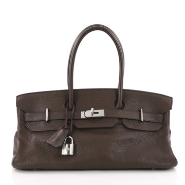 Hermes Birkin JPG Handbag Brown Clemence with Palladium 3458401