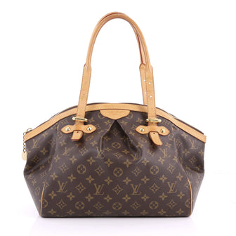Louis Vuitton Tivoli Handbag Monogram Canvas GM Brown 3458601