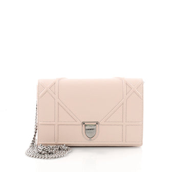 Christian Dior Diorama Flap Bag Grained Calfskin Small Pink 3459602