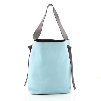 Celine Twisted Cabas Tote Calfskin Small Blue 3460002