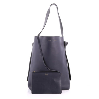 Celine Twisted Cabas Tote Calfskin Small Blue 3460003