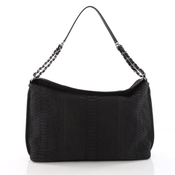 Chanel French Riviera Hobo Python Large Black 3460601