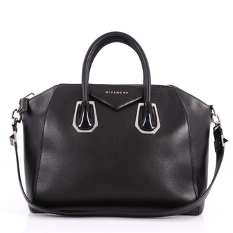 Givenchy Antigona Bag Leather with Metal Detail Medium Black 3462702