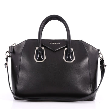 Givenchy Antigona Bag Leather with Metal Detail Medium Black 3462702