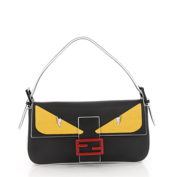 Fendi Monster Baguette Leather Medium Black 3462704
