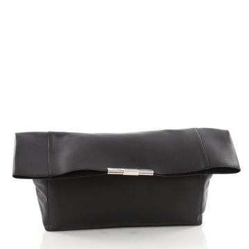 Celine Folded Clutch Leather Large Black 3463503