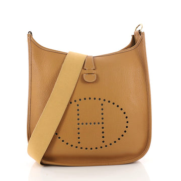 Hermes Evelyne Crossbody Gen II Fjord PM Brown 3464004