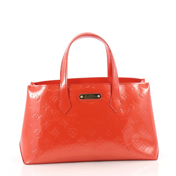 Louis Vuitton Wilshire Handbag Monogram Vernis PM Red 3464504
