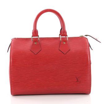 Louis Vuitton Speedy Handbag Epi Leather 25 Red 3464802
