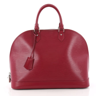Louis Vuitton Alma Handbag Epi Leather GM Red 3465502