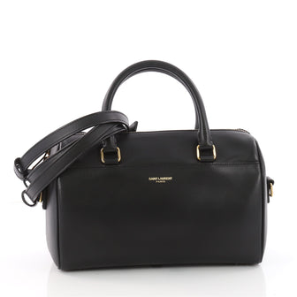 Saint Laurent Classic Baby Duffle Bag Leather Black 3465503