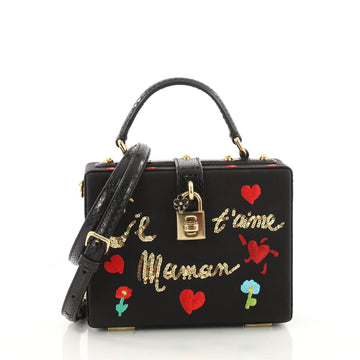 Dolce & Gabbana Treasure Box Bag Embroidered Grosgrain 3466001