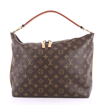 Louis Vuitton Sully Handbag Monogram Canvas PM Brown 3467901
