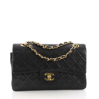 Chanel Vintage Classic Double Flap Bag Quilted Lambskin 3470202