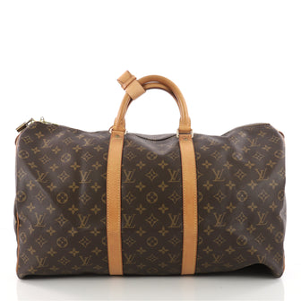 Louis Vuitton Keepall Bag Monogram Canvas 50 Brown 3470302