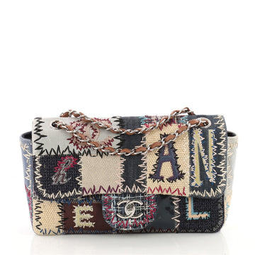 Chanel Flap Bag Multicolor Patchwork Medium Blue 3470401