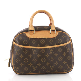 Louis Vuitton Trouville Handbag Monogram Canvas Brown 3470606