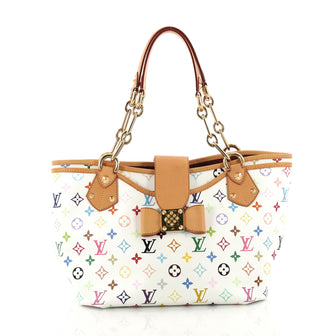 Louis Vuitton Annie Handbag Monogram Multicolor GM White 3470702