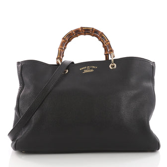 Bamboo Shopper Tote Leather Large