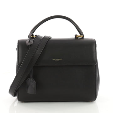 Saint Laurent Moujik Handbag Leather Small Black 3471802