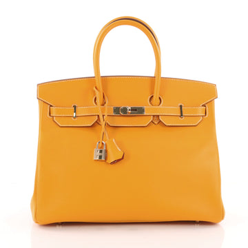 Hermes Candy Birkin Handbag Epsom 35 Yellow 3472401
