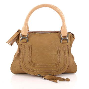 Chloe Marcie Satchel Leather Medium Brown 3472604