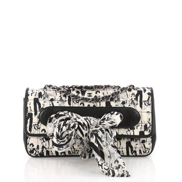 Chanel Limited Edition Scarf Flap Bag Printed Silk and 3472804