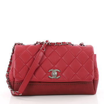 Bi Coco Flap Bag Quilted Lambskin with Caviar Medium