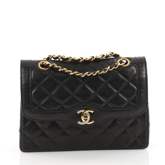 Chanel Vintage Two-Tone CC Flap Bag Quilted Lambskin 3473502