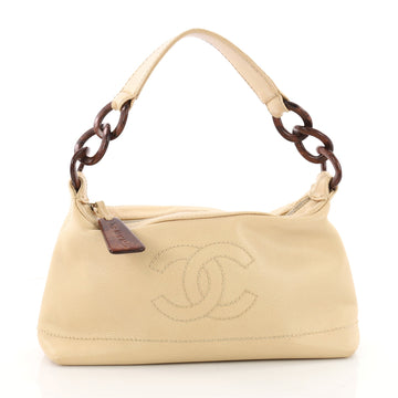 Chanel Vintage CC Resin Chain Shoulder Bag Caviar Small 3474004
