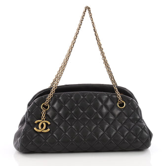 Chanel Just Mademoiselle Handbag Quilted Lambskin Medium 3474601