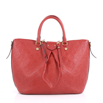 Louis Vuitton Mazarine Handbag Monogram Empreinte Leather MM Red 3474902
