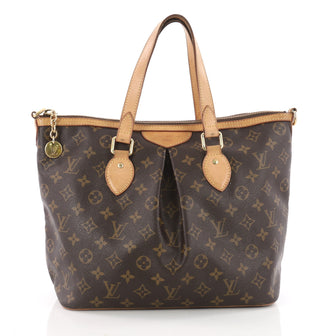 Louis Vuitton Palermo Handbag Monogram Canvas PM Brown 3478003