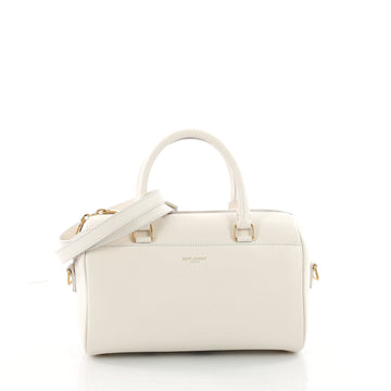 Saint Laurent Classic Baby Duffle Bag Leather White 3478803