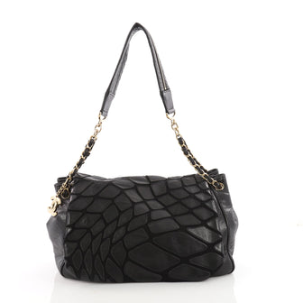 Chanel Scales Accordion Flap Bag Leather with Jersey 3479501