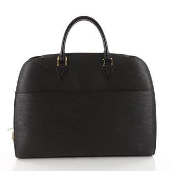 Louis Vuitton Sorbonne Handbag Epi Leather Black 3480301