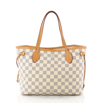 Louis Vuitton Neverfull Tote Damier PM White 3480405