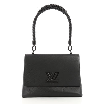Louis Vuitton Twist Top Handle Bag Epi Leather Black 3482301