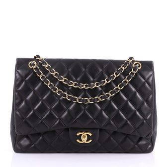 Chanel Classic Single Flap Bag Quilted Lambskin Maxi 3483301