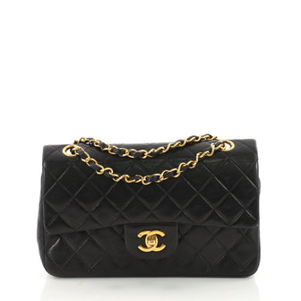 Chanel Vintage Classic Double Flap Bag Quilted Lambskin 3483401