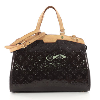 Louis Vuitton Brea Handbag Monogram Vernis MM Red 3483901