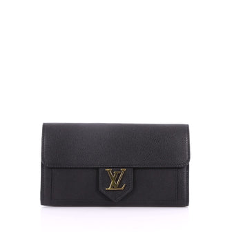 Louis Vuitton Lockme Wallet Calfskin Black 3484102