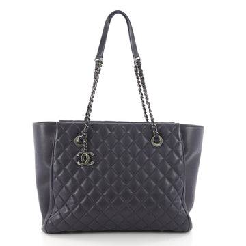 Chanel CC Charm Shopping Tote Quilted Lambskin Large 3484401