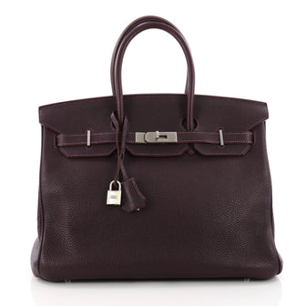 Hermes Birkin Handbag Bicolor Togo with Palladium 3486902