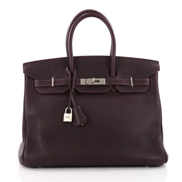Hermes Birkin Handbag Bicolor Togo with Palladium 3486902