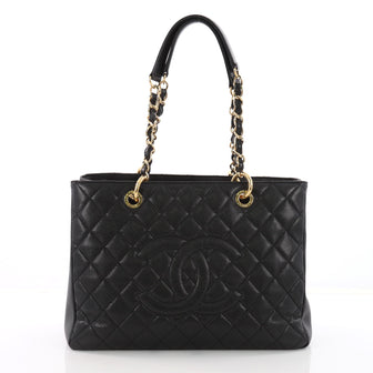 Chanel Grand Shopping Tote Quilted Caviar Black 3488002
