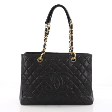 Chanel Grand Shopping Tote Quilted Caviar Black 3488002